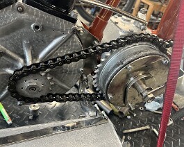 A correct Diamond chain #148 was located for the primary gear.